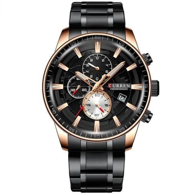Chronograph Business Wristwatch Black Black