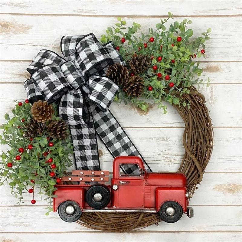 Christmas Red Truck/Letter Door WreathÒ»Customized